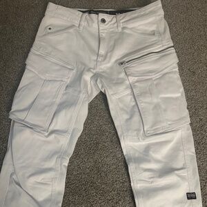 White G-Star Raw Cargo Pants 32 x 32